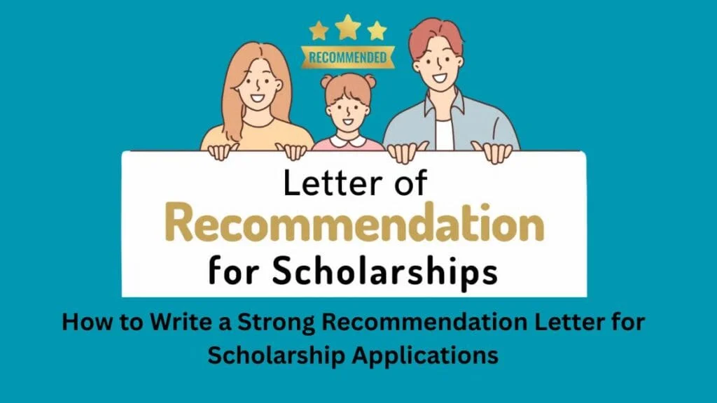 Recommendation Letter for Scholarship