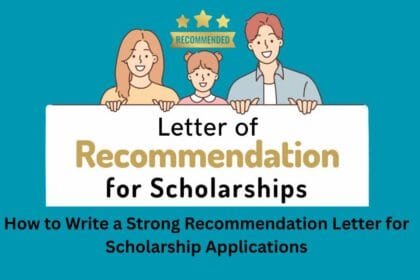 Recommendation Letter for Scholarship